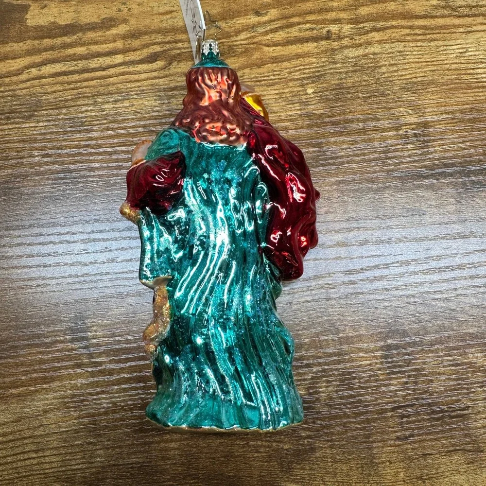 Christopher Radko Blessed Beginnings Asst 2 Glass Christmas Ornament‎ DAMAGED